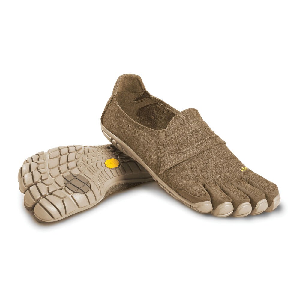 Vibram Five Fingers Mens Barefoot Shoes - Khaki - CVT-Hemp - 35029-GFKE